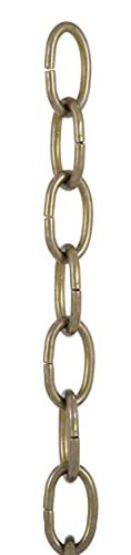 B&P Lamp Antique Brass Finish 5 Gauge Chain