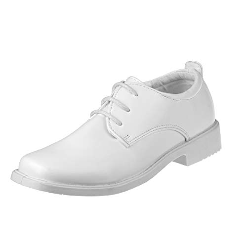 Josmo Boys Classic Oxford Casual Dress Shoe, Size 13 Little Kid, White Smooth #TOP10