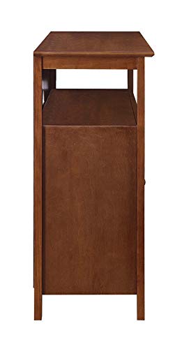 Convenience Concepts Big Sur Deluxe Tv Stand With Storage Cabinets And Shelf For Tvs Up To 55 Inches, Dark Walnut #TOP7