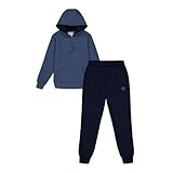 ALPHADVENTURE - Chándal Niño Completo, Conjunto Deportivo, Set 2 Piezas Sudadera y Pantalón Deportivo, Chándal para Colegio - Tallas desde los 6 hasta los 14 años. (12 Años, Azul Denim)
