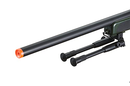 420 Fps Durable Polymer Mk51 Bolt Action Airsoft Sniper Rifle Full Metal Bolt W/Scope (Olive Drab) #TOP5