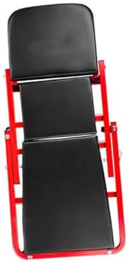 Foldable Garage Chair with 6 Swivel Casters - Portable Shop Seat for Auto Repair, Mechanic Work, and DIY Projects, Heavy-Duty Construction, Easy Storage