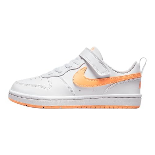 Nike Court Borough Low Recraft Little Kids' Shoes (DV5457-119, White/White/Peach Cream)