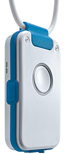 Preisvergleich Produktbild Hausnotruf / Notrufknopf ohne Vertrag mit Sturzmelder, Freisprechtelefon, Rauchalarm-Melder, für Senioren - Dosch&Amand DA1432 Pro (blau)