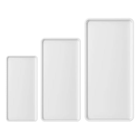 Exquisite Bathroom Tray Set of 3; 6"/8"/10" Light Weight Tray Cover