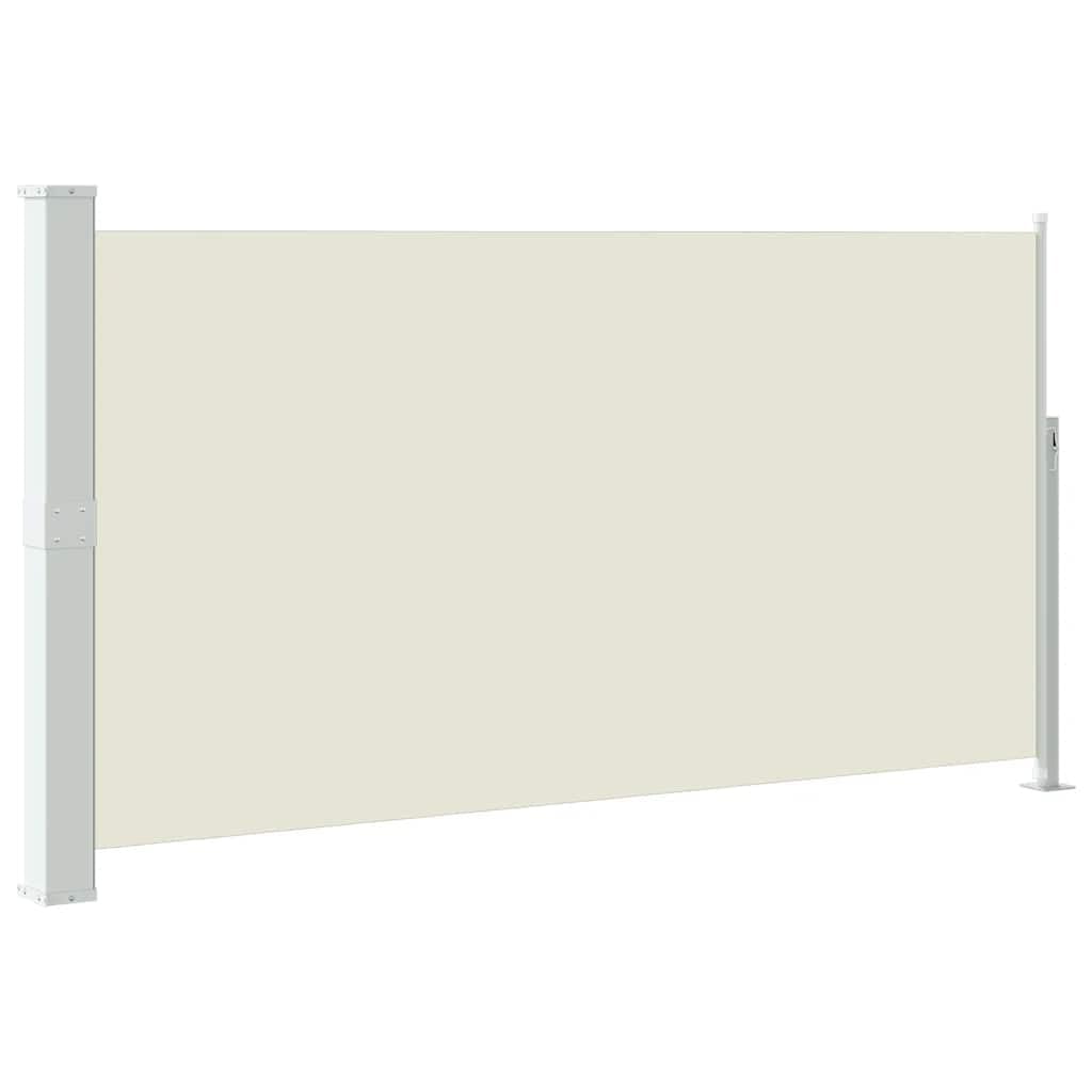 Auvent latéral de patio 160x300 cm haut de gamme avec structure acier et polyester