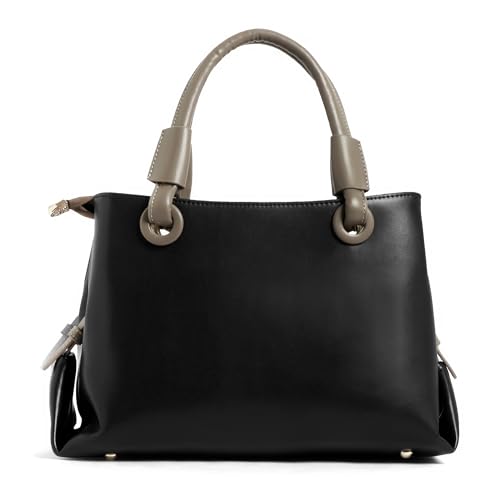 Image of EXOTIC Premium Sophisticated Structured Handbag | with Dual Handles | Adjustable Strap | Spacious Compartments (Heritage Charm Collection)
