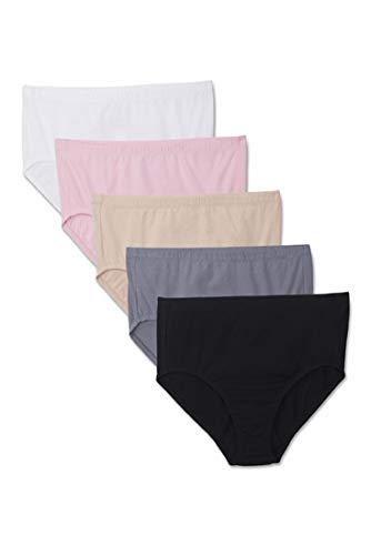 Bold Nazar.Com Presents Beauty 5-Pack Soft Elastic Plus Size Panties+ 1 Free Bra-picture-20