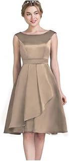 فستان نسائى اية لاين دون اكمام لون بيج