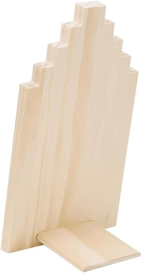 Wood Jewelry Display Stand Necklace Holder Pendant Long Chain Hanging Organizer Board Necklace Jewelry Display Stand (Color : A, Size : 10 x 26.9cm) (A 10 x 26.9cm)