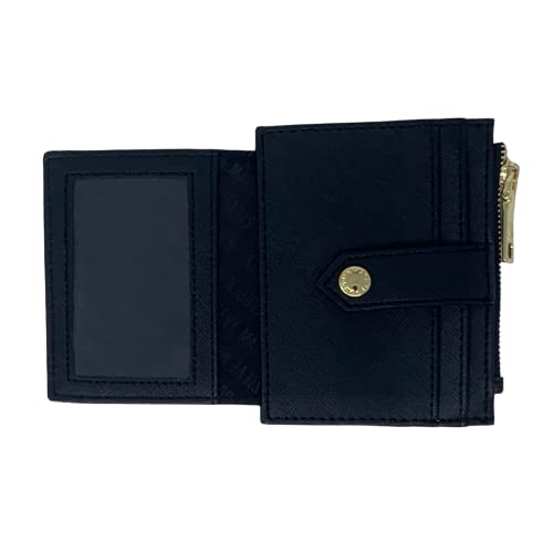 Steve Madden BHayden Wallet (Black/Gold Saffiano, One Size)2