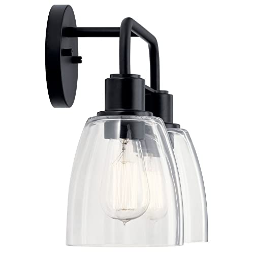 Image of Kichler Meller 2-Light Industrial Vanity Light, Brushed Nickel