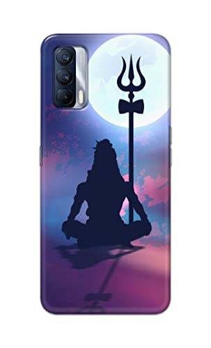 Image of Printed Hard Back Cover Case for Realme X7 Back Cover (Lord Shiva) -702