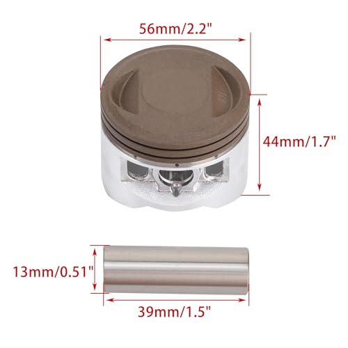 WOOSTAR 56mm Big Bore Cylinder Rebuild Kit with Piston Replacement for YinXiang 140cc Engine YX140 1P56FMJ Air Cooled Motor Dirt Pit Bike by WOOSTAR - Image 3