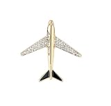Fashion Airplane Brooch Crystal Airplane brooch Collar Pin Rhinestone Airplane Brooch Set Jacket Jewelry Accessories Gift