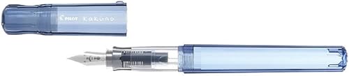 Miniatura 3 de Pilot - Pluma estilográfica Kakuno Family Series Kakuno Papa, color azul transparente, punta media, FKA-1SR-KPL-M con adhesivo Kanji LOVE de 5.15 x