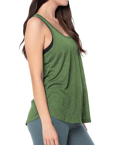 Women's 5 Pack Everyday Flowy Burnout Racer Back Active Workout Tank Tops4