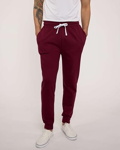 Real Essentials 3 Pack: Men's Jogger Sweatpants - Cotton Fleece Bottoms Athletic Pants with Pockets (Big & Tall Available)2