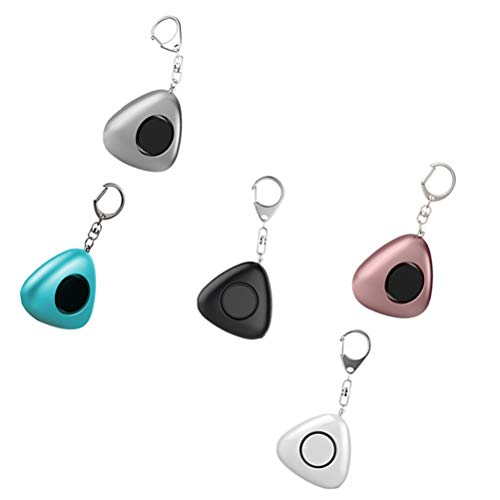 Mobestech Criativo Triângulo Protetor Lobo Chaveiros Alarme pessoal Alarme noturno Alarme de uso pes