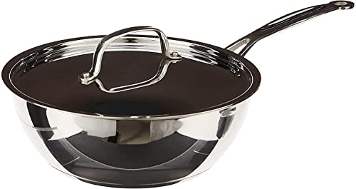 Image of Cuisinart 735-24 Chef's Classic Stainless 3-Quart Chef's Pan with Cover (Pack of 4)