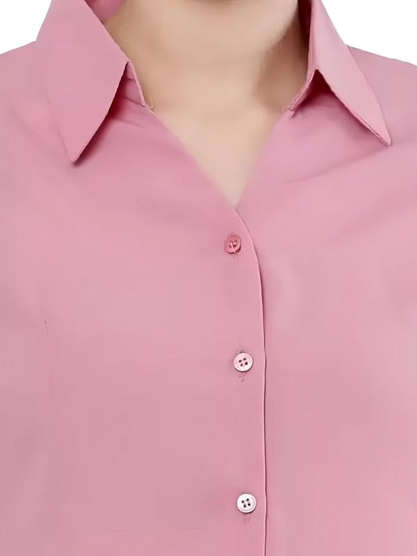 Image of Keenuu Formal Coller 3 /4 Sleeve Soft Comfortable Leightweight Georggete Women Trendy Formal Shirts (Pack of 1).