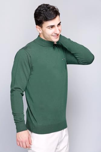 Image of GODFREY Woolen Full Sleeve Sweaters for Men Winter Wear - Turtle Neck Pullover for Men Stylish