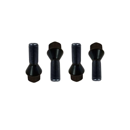 DASPARTS 36136781151 Wheel Lug Bolt Stud M14 x1.25 Overal Length 47mm for BMW F30 F35 F10 F25 X3 E70 X5 (Pack of 4)