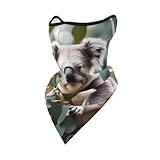 Photo Gallery phayah copricapo multifunzione con motivo koala e snowboard, fascia per il collo Photo Gallery phayah copricapo multifunzione con motivo koala e snowboard, fascia per il collo