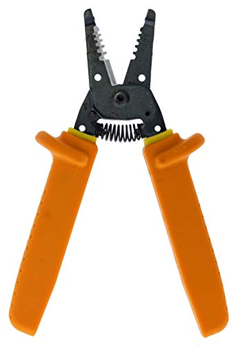 IDEAL INDUSTRIES INC. 45-9120 1000V Insulated T-5 T-Stripper - Wire Stripper with Looping Holes, Plier Nose, Spring Loaded Automatic Opening