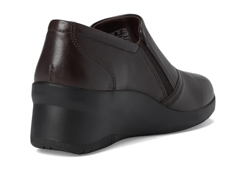 Image of Clarks Womens Suttyn Zip | Leather, Cushioning, Zipper, Casual, Zipper