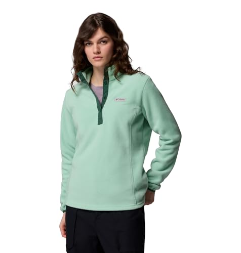 Image of Columbia Womens Benton Springs Half Snap II Pull Over Fleece Jacket, Dark Stone /Canoe /Vintage Blue, 3X