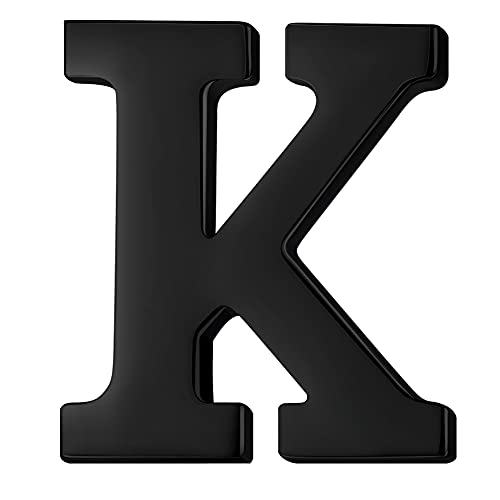 Image of HONEY BEAR Initial Alphabet Letter Lapel Pins Collar Badge Brooches for Mens /Womens Shirt Dress Decoration Black