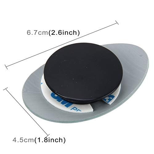 Image of Blind Spot Mirror, 360 Adjustable, Convex Glass, Waterproof, Universal Fit for Cars & SUVs, Black (3R-028)