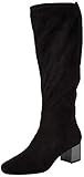 FEEL ME Fußbett MARCO TOZZI Damen 2-2-25510-25 Langschaftstiefel Kniehohe Stiefel, Black/MET.STR, 39 EU
