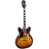 Amazon | GROTE Full Scale Electric Guitar Semi-Hollow Body