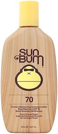 Amazon.com : Sun Bum Original SPF 70 Sunscreen Body Lotion - Broad Spectrum Moisturizing Sunscreen with Vitamin E - Hawaii 104 Act Compliant (Made without Octinoxate & Oxybenzone) - 8 oz