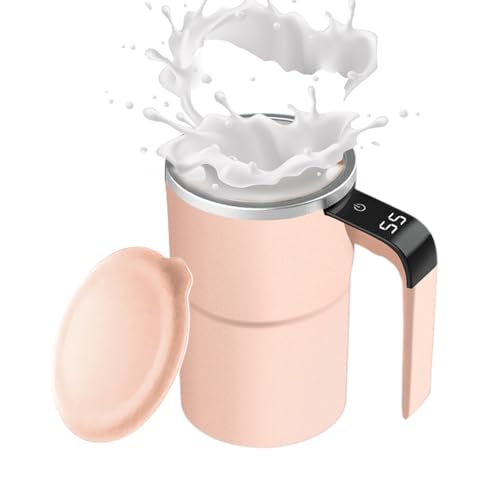 Tasse à Café Auto-Mélangeante | Contenant Intelligent Portable avec Affichage de Température Automatique | Tasse de Mélange pour Maison Bureau et Voyage,Pour Lait, Boissons Au Cacao, Thé, Et Chocolat
