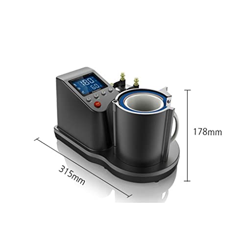 Máquina prensa térmica neumática para tazas DIY miniatura 4