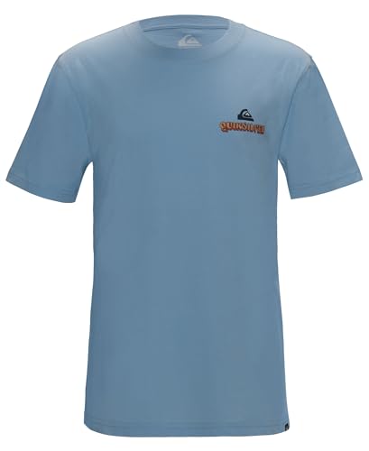 Image of Quiksilver Boys' Short Sleeve Logo Graphic T-Shirt, Soft & Comfortable, Regular Fit