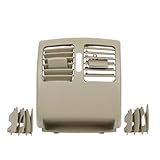 ASHILD Autolüftung Rücksitzklimaanlage AC Vent Grille Panel Für Benz W204 C180 C200 220 230 260 300 350 2007-2010 W207 E 2010-2012(Standard Beige)