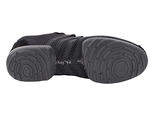 Very Fine Unisex-Adult Jazz Ballroom Exercise Dance Sneaker Shoes Vfsn018 + Shoe Bag (Black, Size 11.5) #TOP6