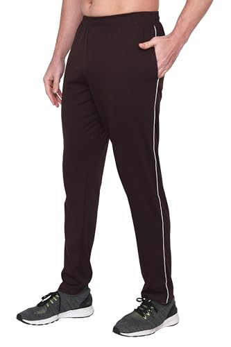 Image of Men's Cotton Hosiery Track Pants | Loose Fit Nightwear & Plus Size Lounge Bottoms | Soft Stretchable Cotton Lower | Pocket Zippers | Comfortable Daily Home Wear Pants | Sizes S-6XL