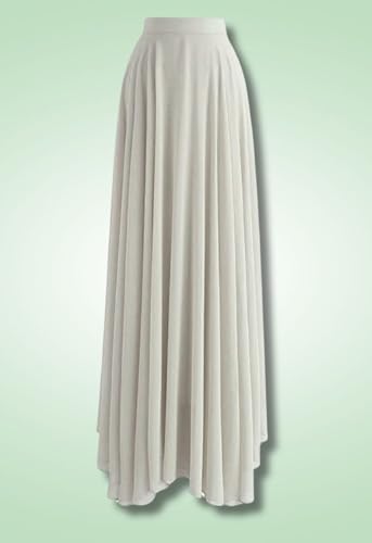 Image of Women's Full Length Georgette Long Skirt- Lehenga with 8 Meters Maxi Flare