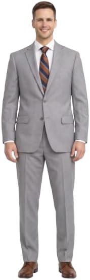 Arthur Black Mazara Classic Fit Two Button 100% Wool Wrinkle Resistant Suit