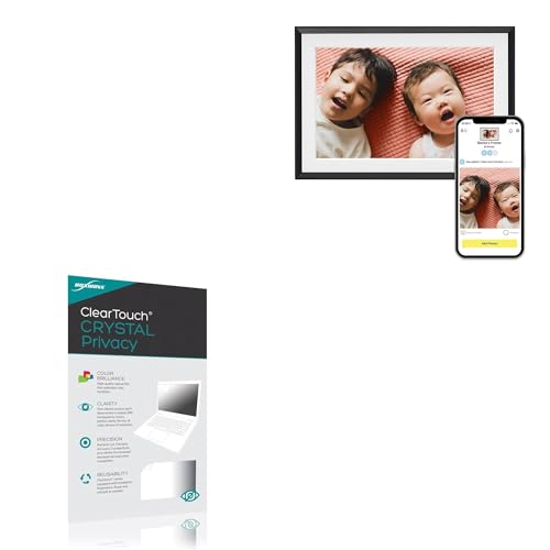 BoxWave Screen Protector Compatible with Aura WiFi Digital Picture Frame AF900-MBLK (10.1 in) - ClearTouch Crystal Privacy (2-Pack), Privacy Screen Protector Flexible Film Clear