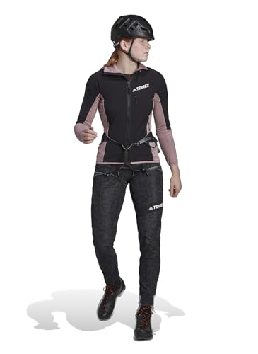 Image of adidas Women's Techrock Flooce Wind Hooded Jacket Polar Fleece Full Zip