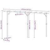 Zoom IMG-2 vidaxl pergola per esterni traliccio Zoom IMG-2 vidaxl pergola per esterni traliccio