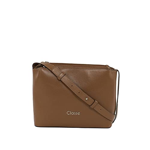 BOLSA CLASSE COURO TRANSVERSAL FEMININA 2633-2 CB02 MARROM