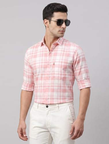 Image of Afflatus Men's Checked Casual Premium Cotton Blend Full Sleeve Regular Fit Check Shirt for Man | Stylish Checks Shirt for Casual Wear | Cotton Shirt for Men