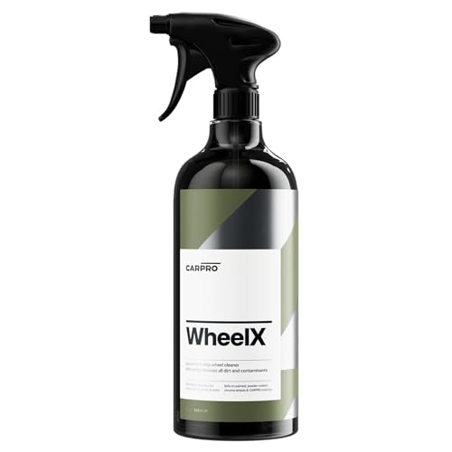CARRO WheelX Wheel & Tire Cleaner Spray for Car Detailing - Professional 1-Step Formula, Safe on Chrome & Powder Coated Wheels, Rims, Calipers - Removes Dirt, Brake Dust, Grease - 1 Liter (34 fl oz)